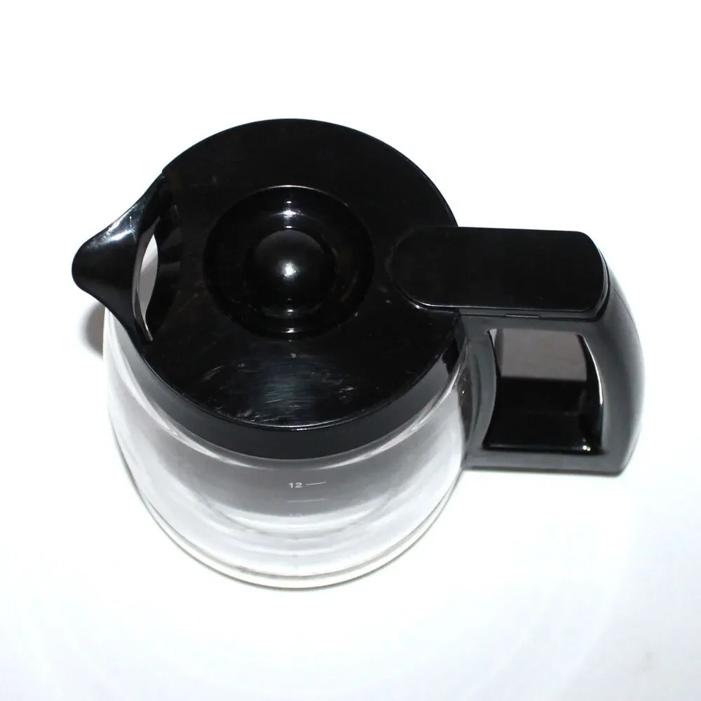 Cuisinart SS-15 coffee Glass Carafe Pot Replacement 12 cup clear black